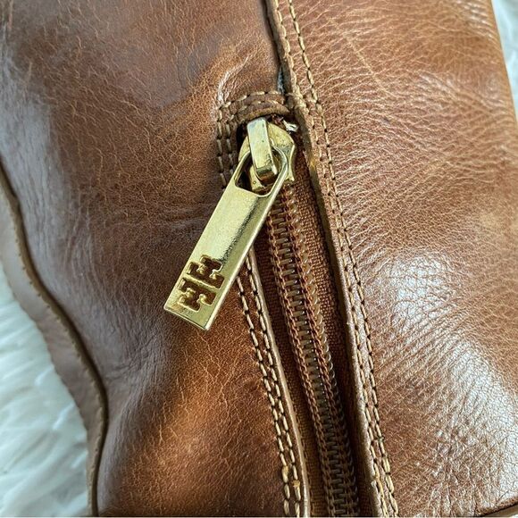 Tory Burch Brown Leather Platform Heels Boots with Ankle Straps Size 8 - Picture 10 of 11